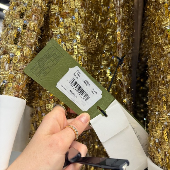 Gucci Ostrich Feather Coat 'Gold Black' - Picture 4 of 4